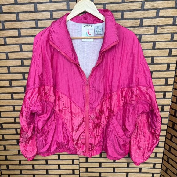 Vintage Pink Windbreaker‎ Jacket Size Xl - Picture 1 of 7
